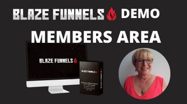 My  BlazeFunnels demo review of members area.