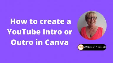 How to create a YouTube Intro or Outro in Canva.