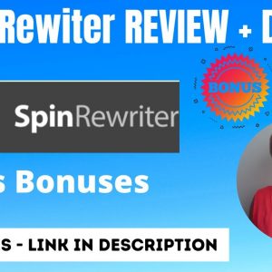 Spin Rewriter Review and My Bonuses. Watch This Video First - Cloud based Software and WP Plugin