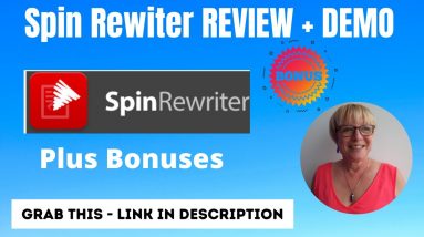 Spin Rewriter Review and My Bonuses. Watch This Video First - Cloud based Software and WP Plugin