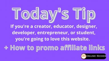 Tip of the Day - A  useful website for educators, designers, developers and entrepreneurs.