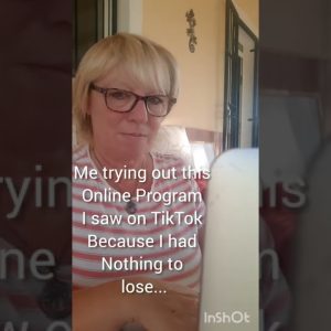 Me trying out this online program I saw on TikTok. Students are making $2k to $5k per week.
