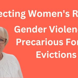 Unveiling the Gender Violence in Precarious Forced Evictions: Protecting Women's Rights